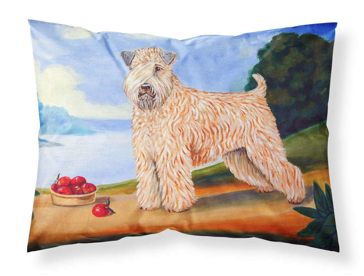 Wheaten Terrier Soft Coated Moisture wicking Fabric standard pillowcase by Caroline's Treasures