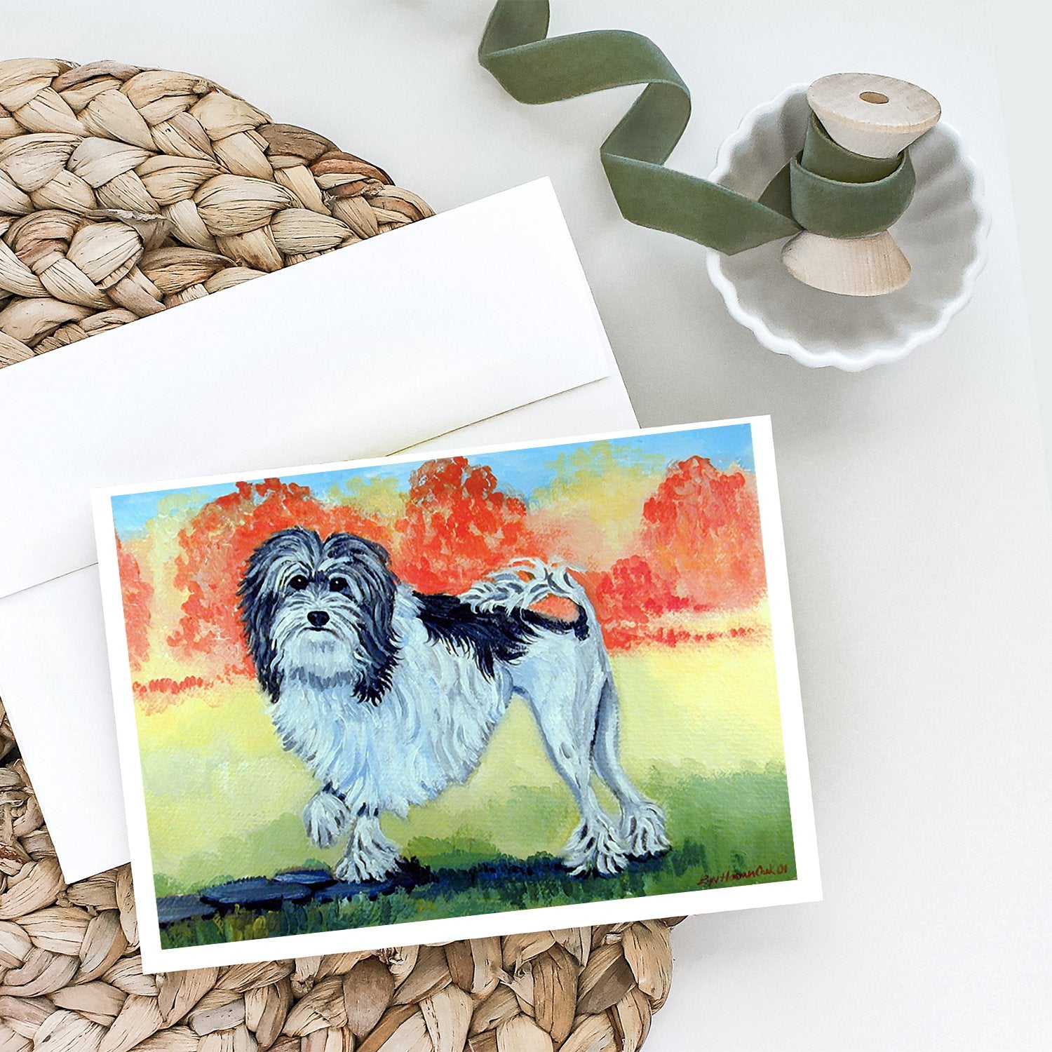 Lowchen Greeting Cards and Envelopes Pack of 8 - the-store.com