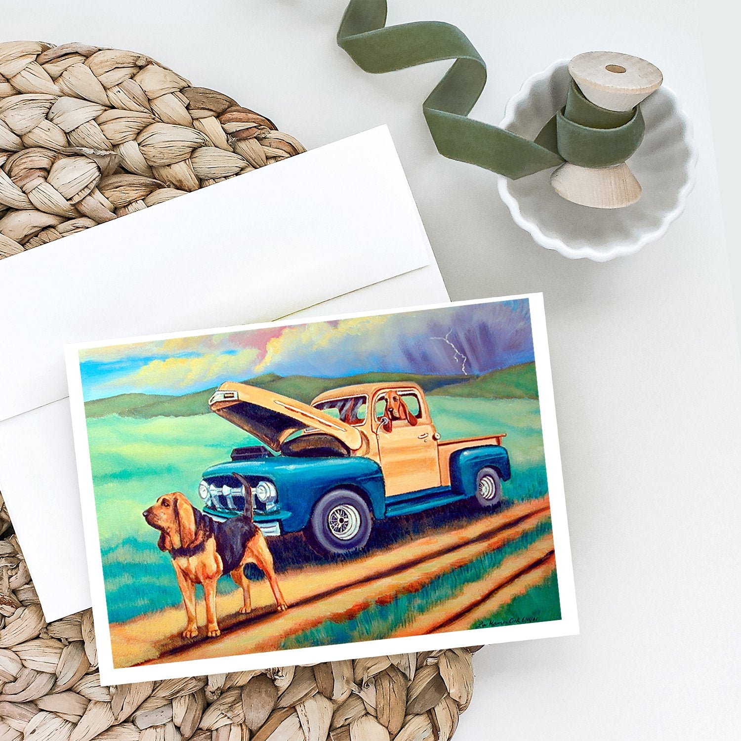 Buy this Bloodhound Greeting Cards and Envelopes Pack of 8