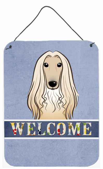 Afghan Hound Welcome Wall or Door Hanging Prints BB1430DS1216 by Caroline's Treasures