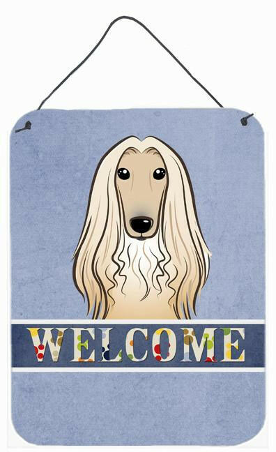 Afghan Hound Welcome Wall or Door Hanging Prints BB1430DS1216 by Caroline's Treasures