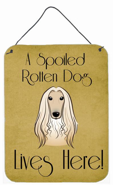 Afghan Hound Spoiled Dog Lives Here Wall or Door Hanging Prints BB1492DS1216 by Caroline's Treasures