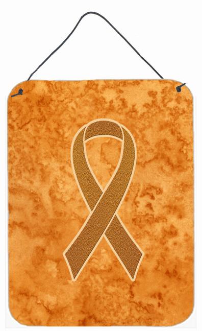 Orange Ribbon for Leukemia Awareness Wall or Door Hanging Prints AN1204DS1216 by Caroline&#39;s Treasures