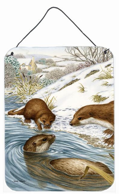 Otter at Play Wall or Door Hanging Prints ASA2049DS1216 by Caroline's Treasures