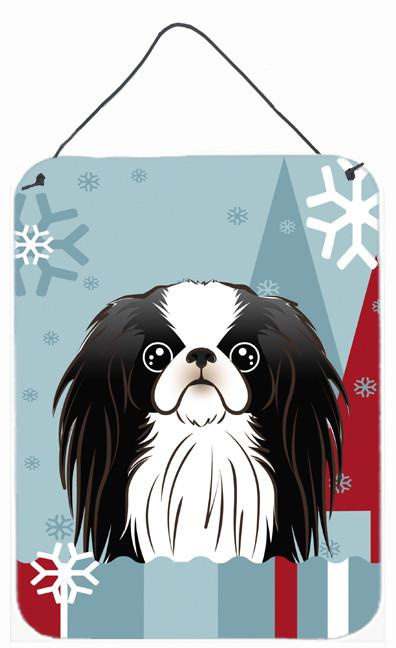Winter Holiday Japanese Chin Wall or Door Hanging Prints BB1726DS1216 by Caroline's Treasures