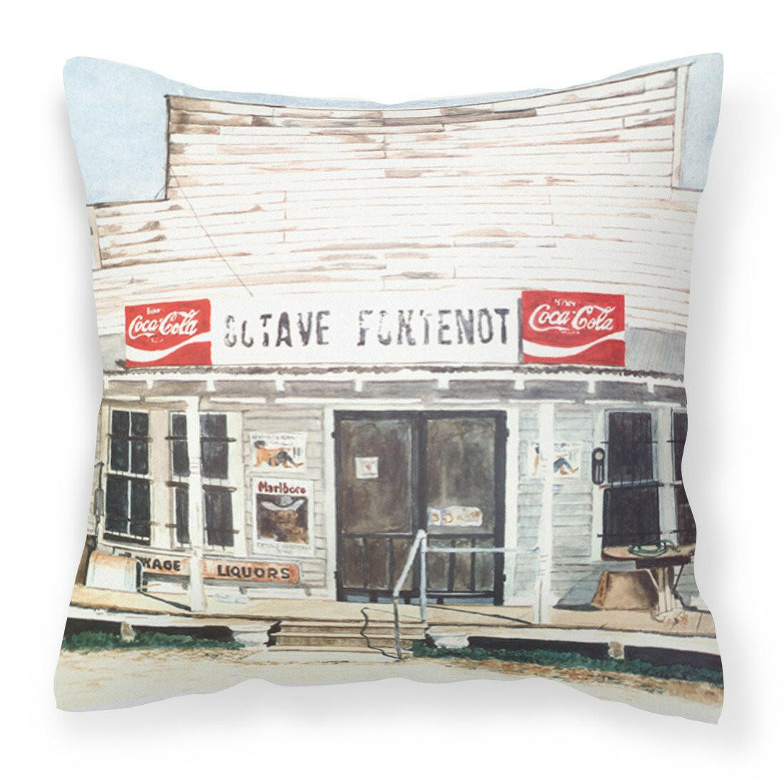 Octave Fontenot Decorative   Canvas Fabric Pillow - the-store.com