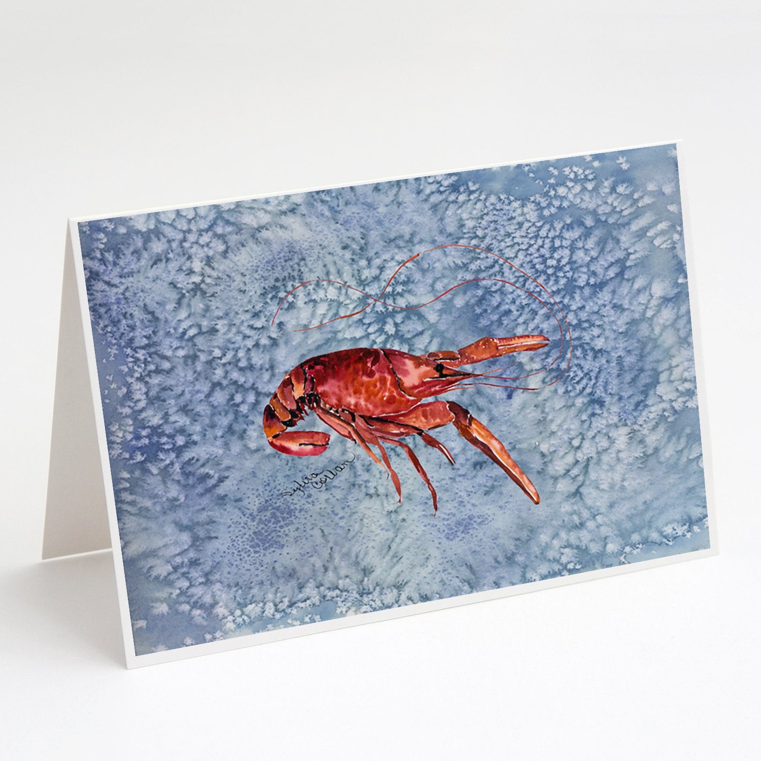 Buy this Crawfish Cool Water Greeting Cards and Envelopes Pack of 8