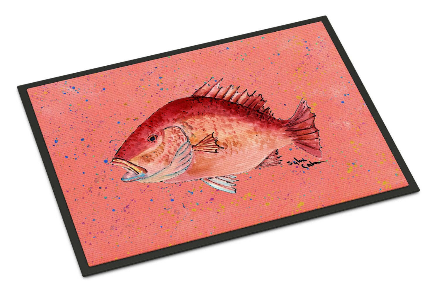 Strawberry Snapper Indoor or Outdoor Mat 18x27 - the-store.com