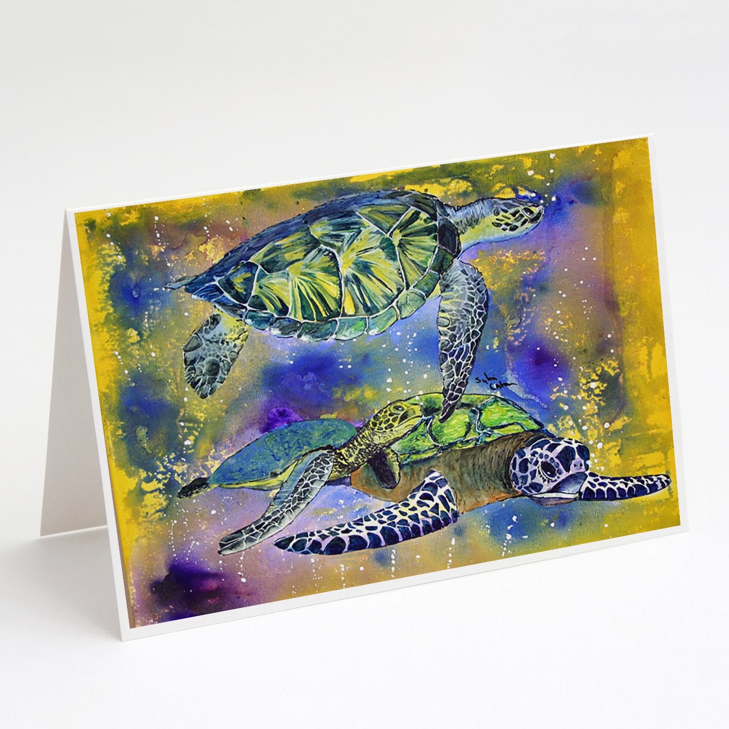 Buy this Loggerhead Turtles Greeting Cards and Envelopes Pack of 8