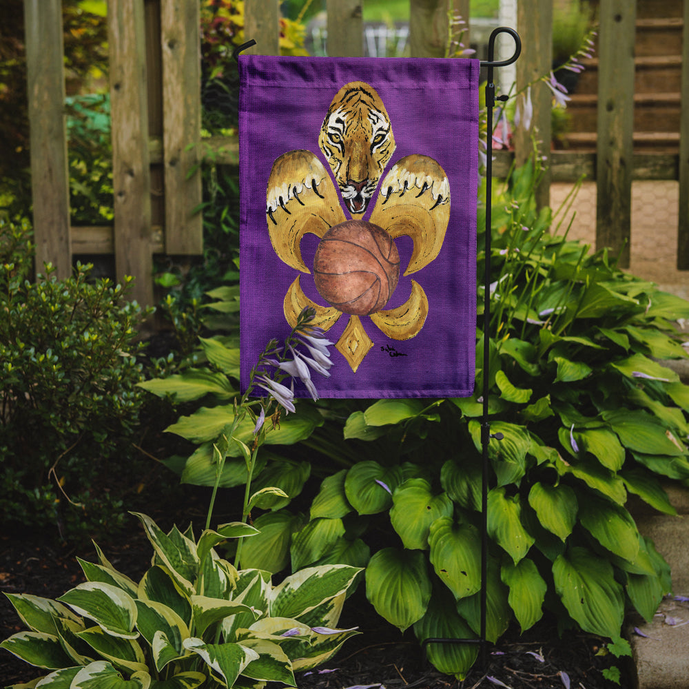 Tiger Soccer  Fleur de lis Flag Garden Size