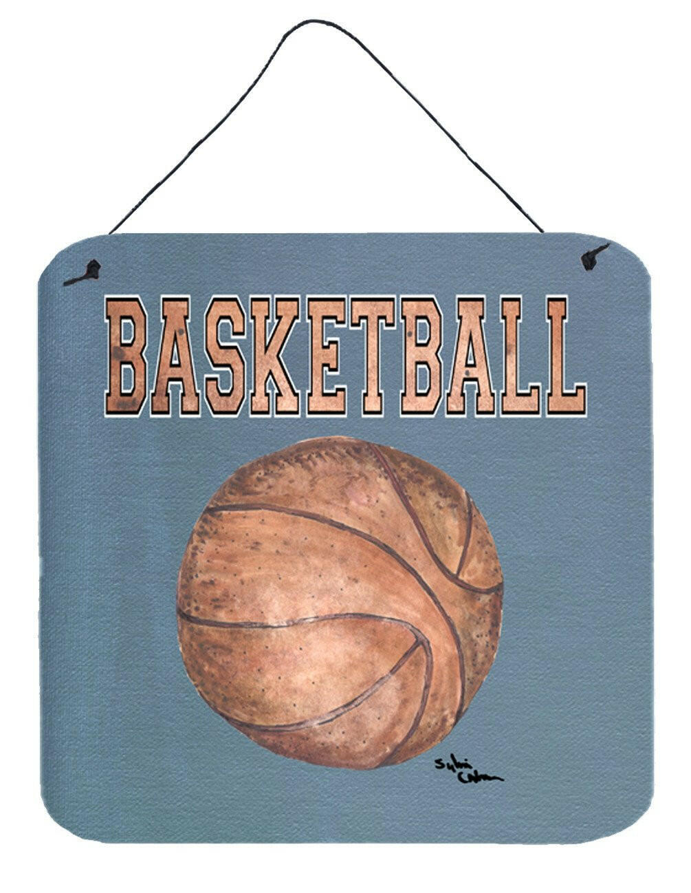 Basketball Aluminium Metal Wall or Door Hanging Prints by Caroline&#39;s Treasures