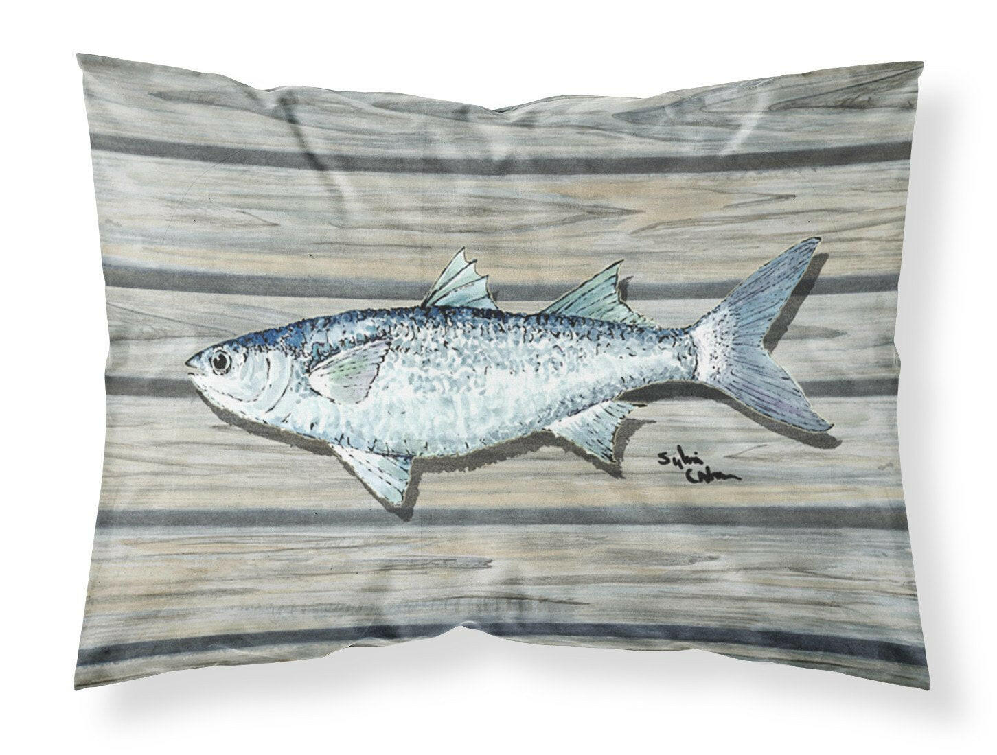 Fish Mullet Moisture wicking Fabric standard pillowcase by Caroline's Treasures