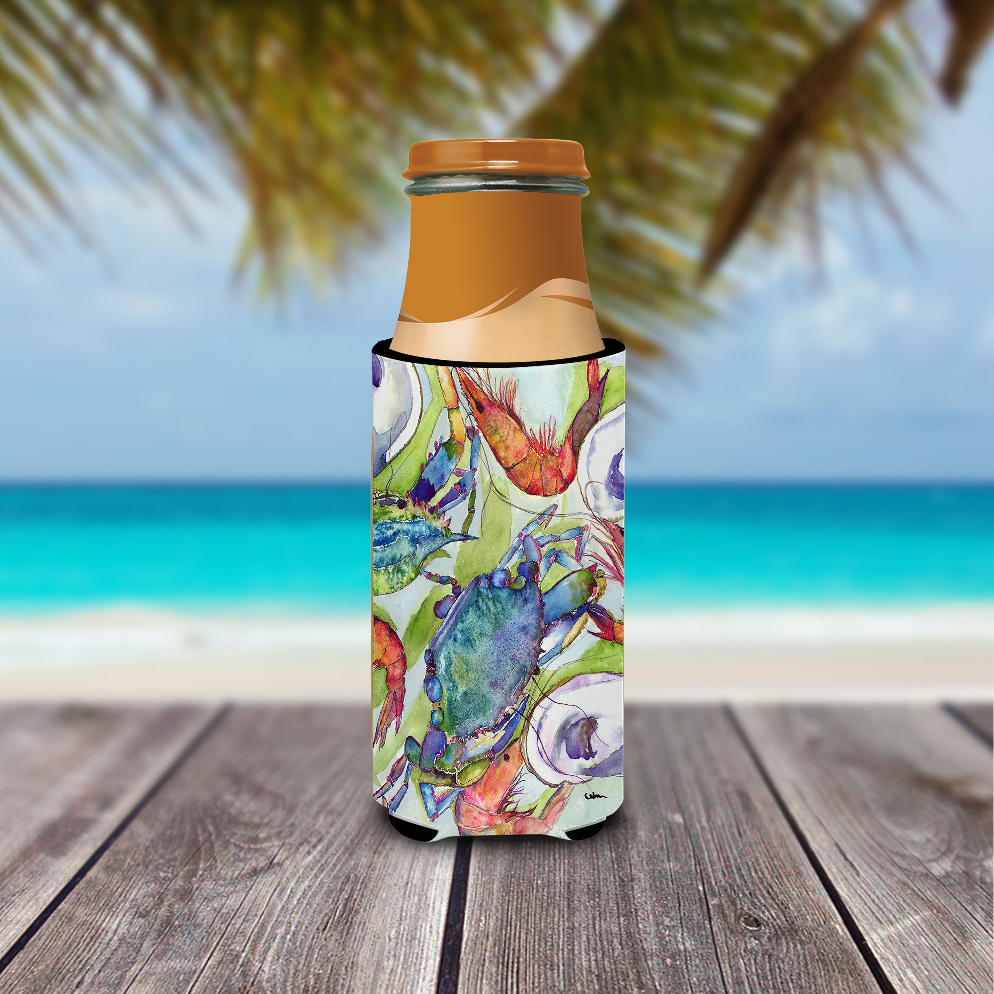 Fish Dolphin Mahi Mahi Ultra Beverage Insulators for slim cans 8547MUK.