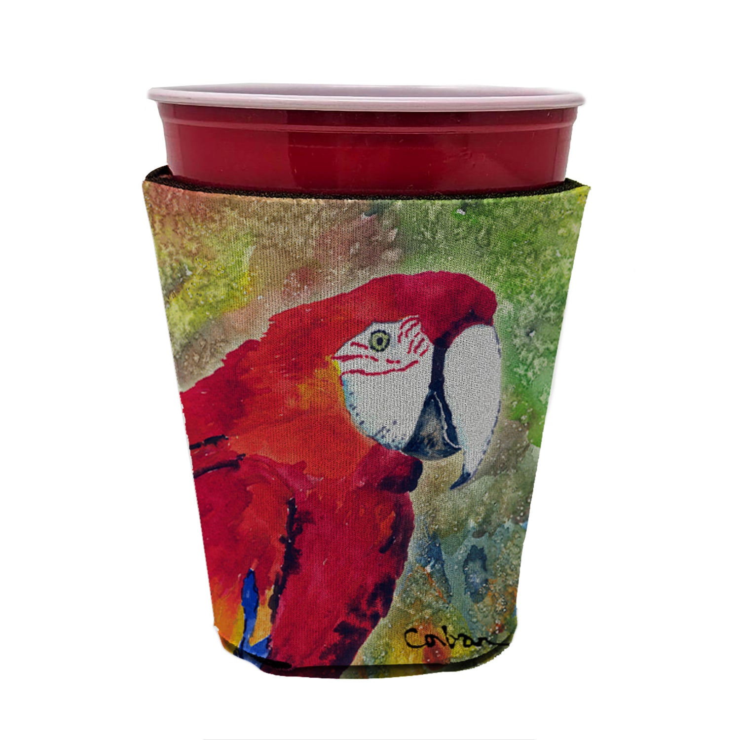 Parrot Head Red Cup Hugger 8603RSC