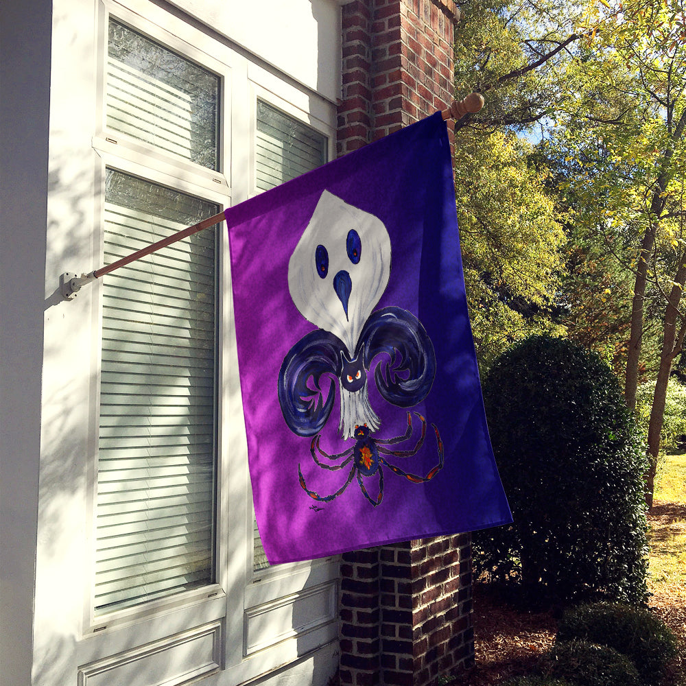 Halloween Ghost Fleur de lis Flag Canvas House Size
