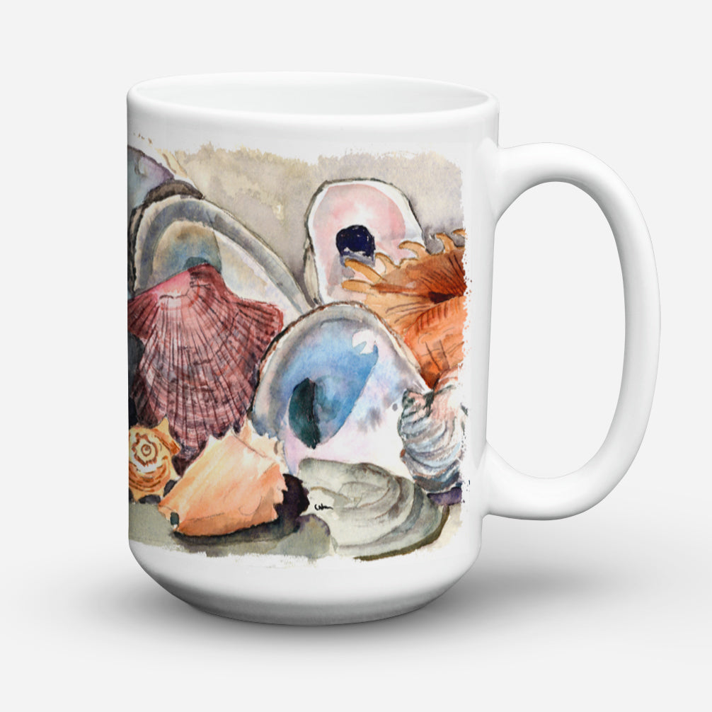 Sea Shells Dishwasher Safe Microwavable Ceramic Coffee Mug 15 ounce 8619CM15