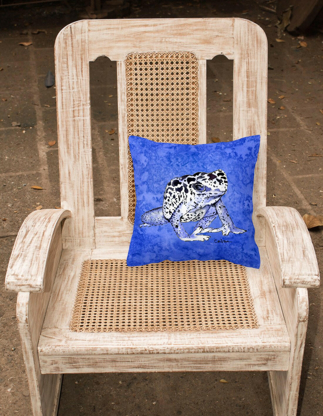 Frog Fabric Decorative Pillow 8687PW1414 - the-store.com