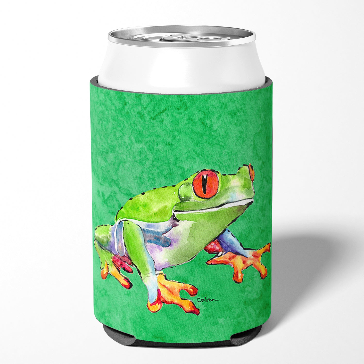 Frog Can or Bottle Beverage Insulator Hugger.