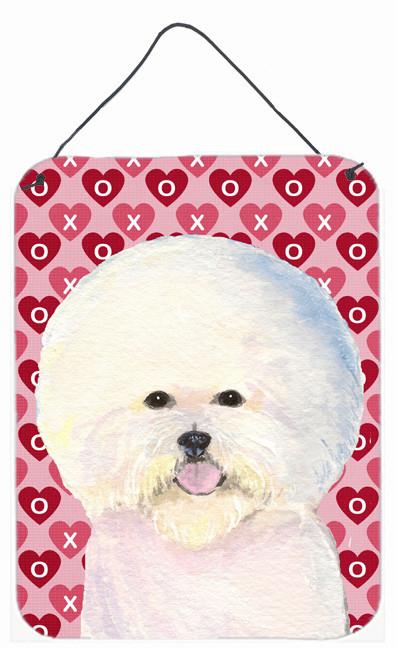 Bichon Frise Hearts Love and Valentine's Day Wall or Door Hanging Prints by Caroline's Treasures