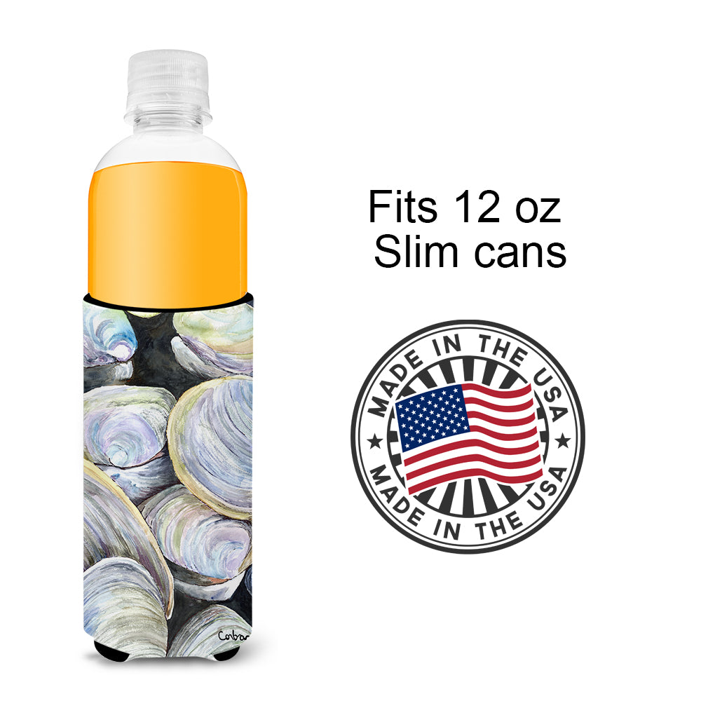 Clam Quahog Shells Ultra Beverage Insulators for slim cans 8714MUK.