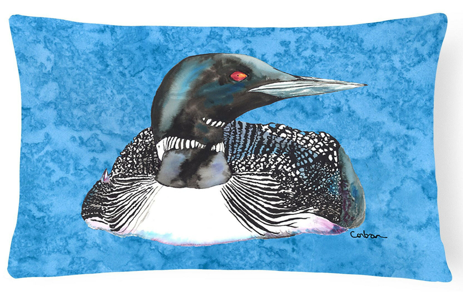 Loon   Canvas Fabric Decorative Pillow by Caroline's Treasures