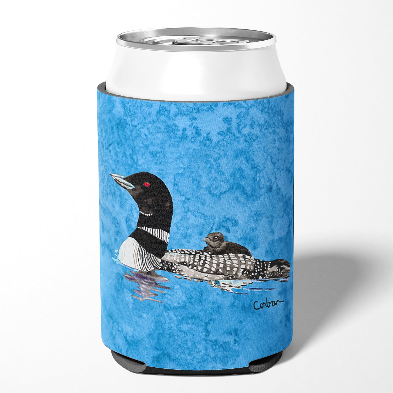 Bird - Loon Can or Bottle Beverage Insulator Hugger