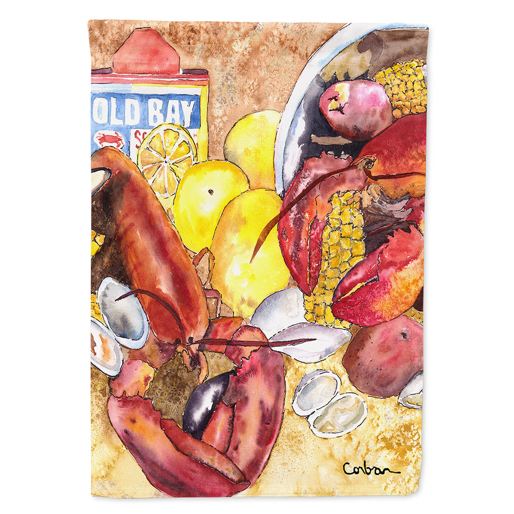 Lobster  Lobster Bake with Old Bay Seasonings Flag Canvas House Size