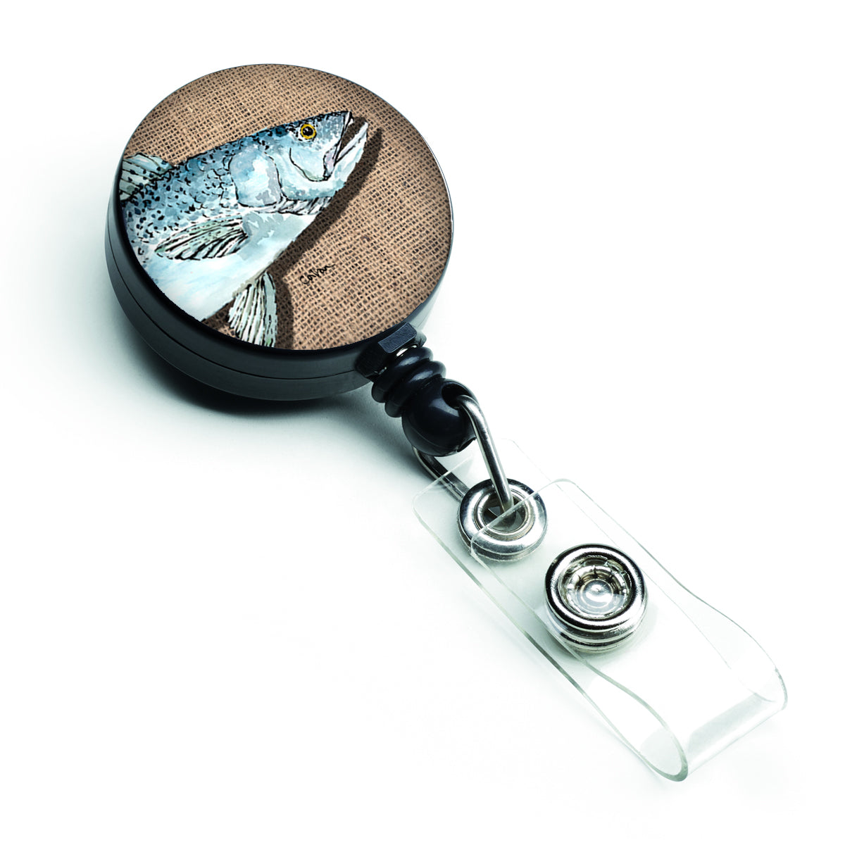 Fish Speckled Trout Retractable Badge Reel 8737BR
