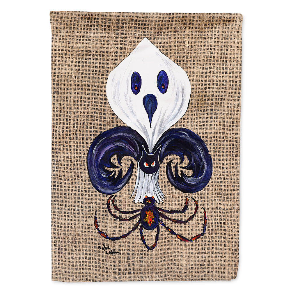 Halloween Ghost Spider Bat Fleur de lis Flag Canvas House Size