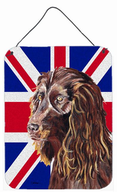 Boykin Spaniel with Engish Union Jack British Flag Wall or Door Hanging Prints SC9862DS1216 by Caroline's Treasures