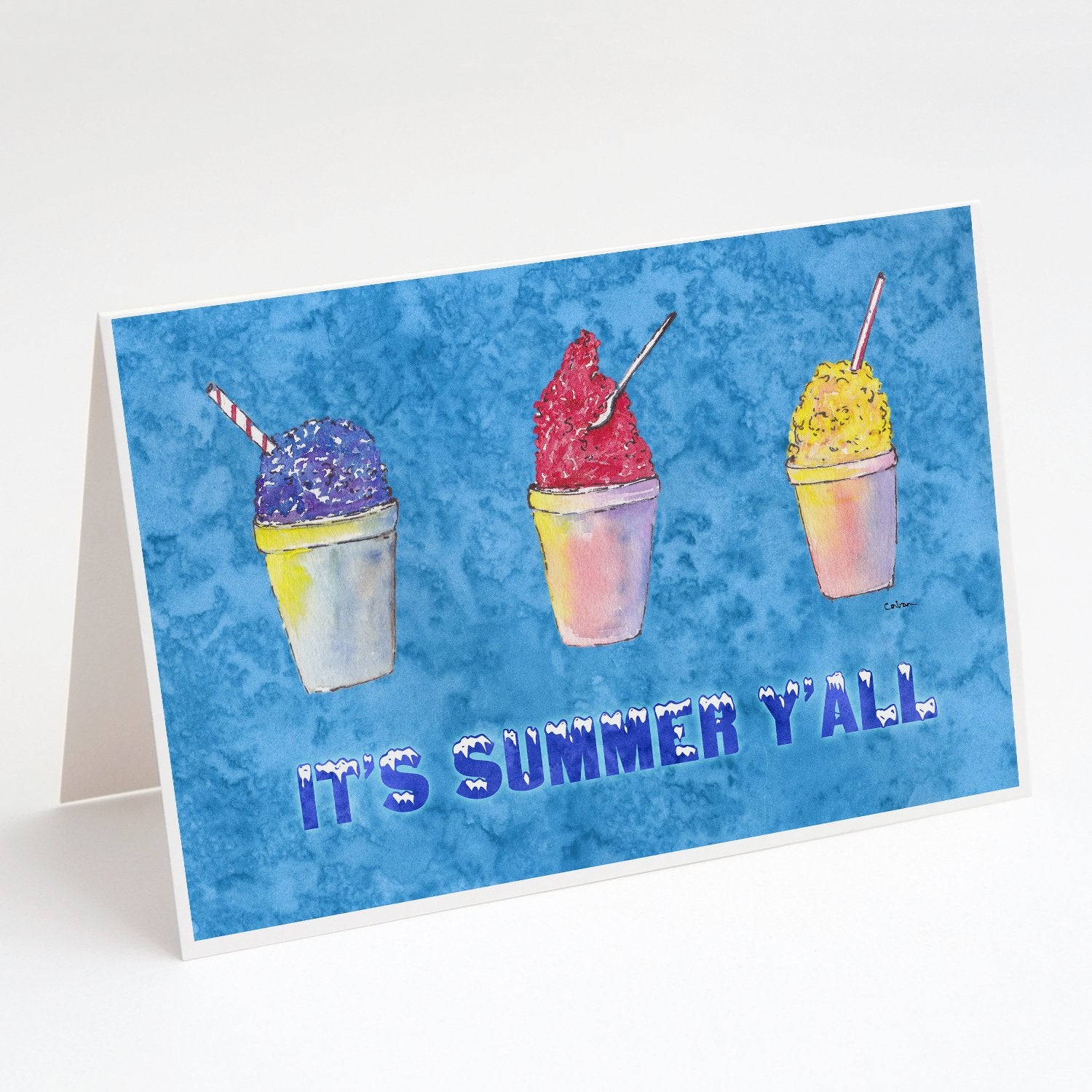 Buy this Snowballs and Snowcones Summer Greeting Cards and Envelopes Pack of 8
