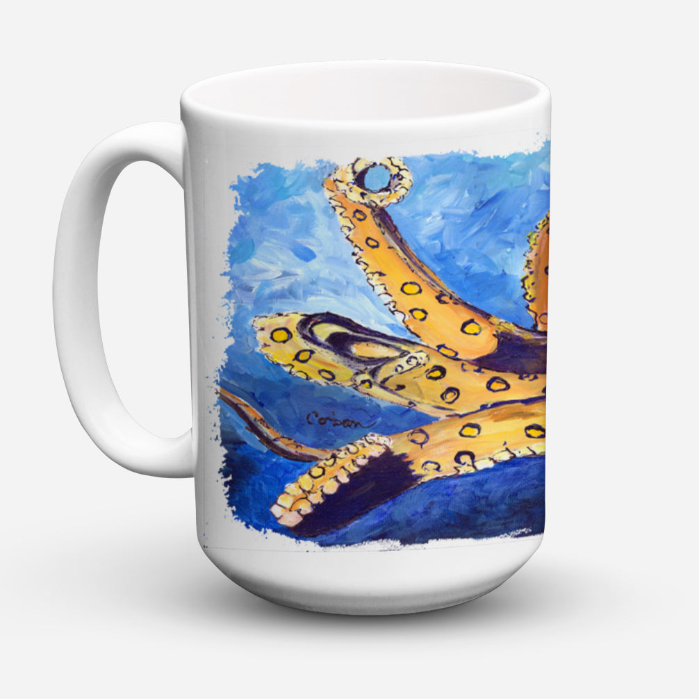 Octopus Dishwasher Safe Microwavable Ceramic Coffee Mug 15 ounce 8794CM15