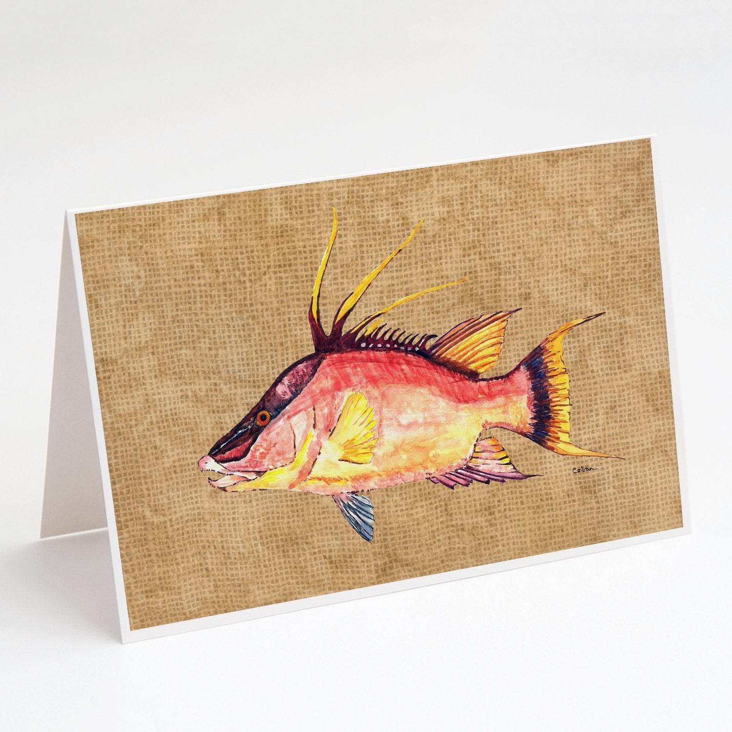 Buy this Hog Snapper Greeting Cards and Envelopes Pack of 8