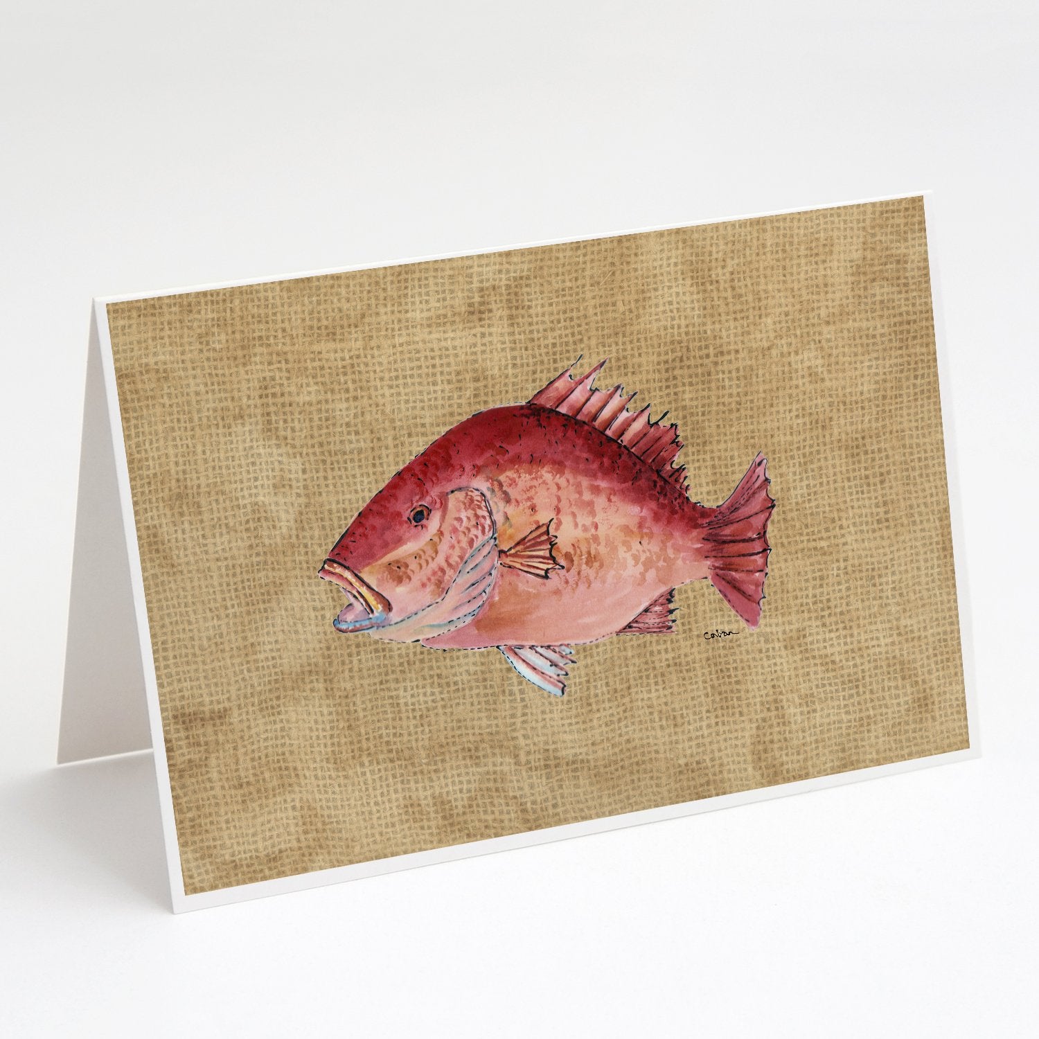 Buy this Strawberry Snapper Greeting Cards and Envelopes Pack of 8