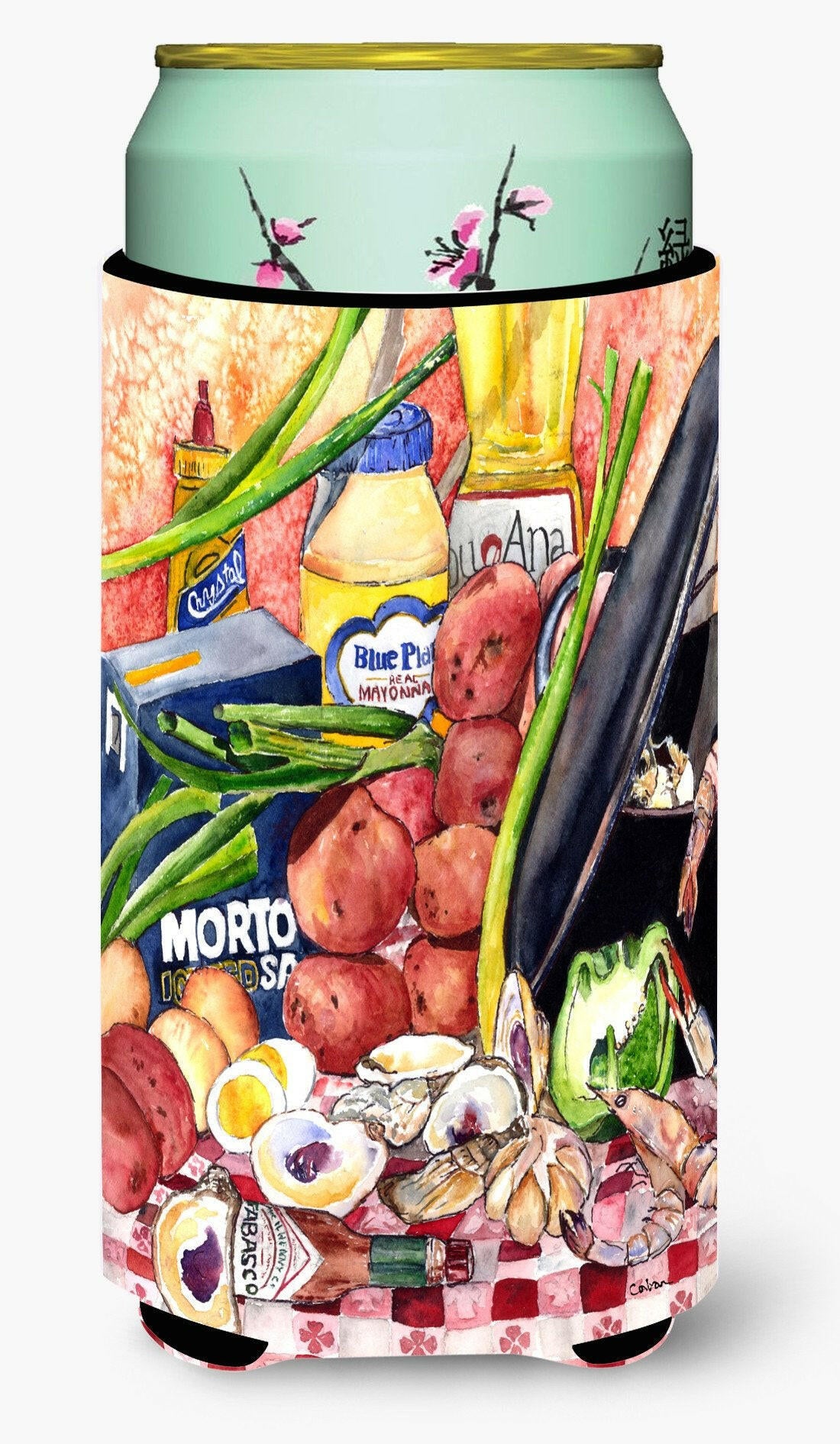 Gumbo and Potato Salad  Flag  Tall Boy Beverage Insulator Beverage Insulator Hugger by Caroline&#39;s Treasures