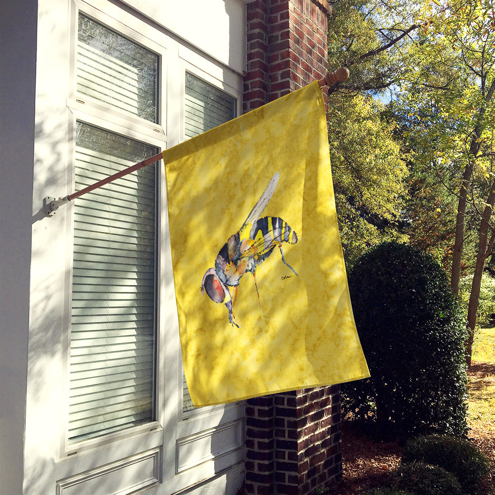 Bee on Yellow Flag Canvas House Size