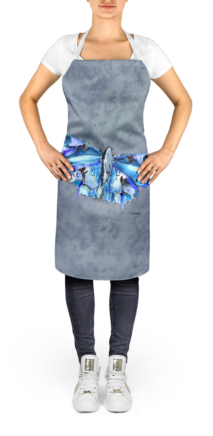 Butterfly on Gray Apron