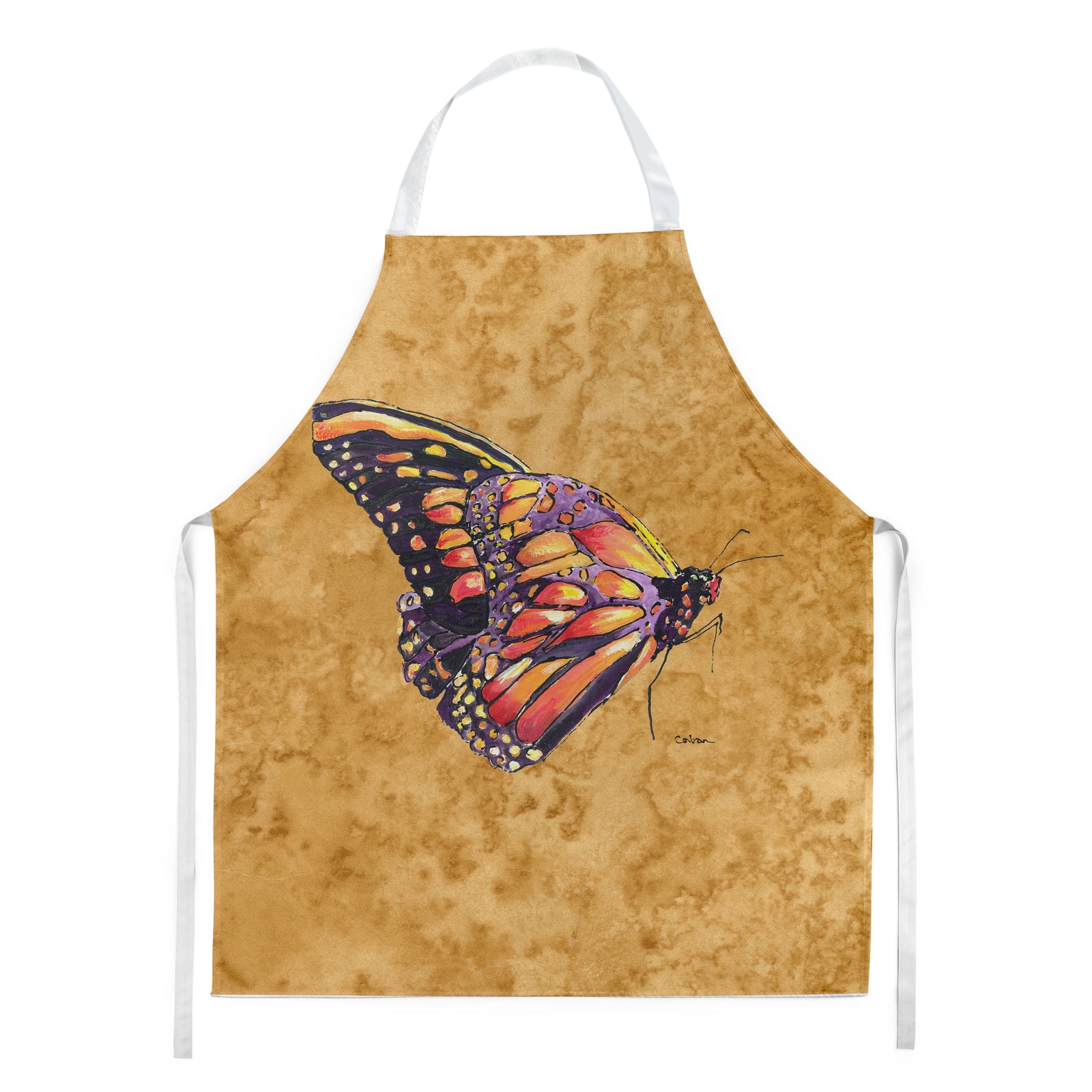 Butterfly on Gold Apron