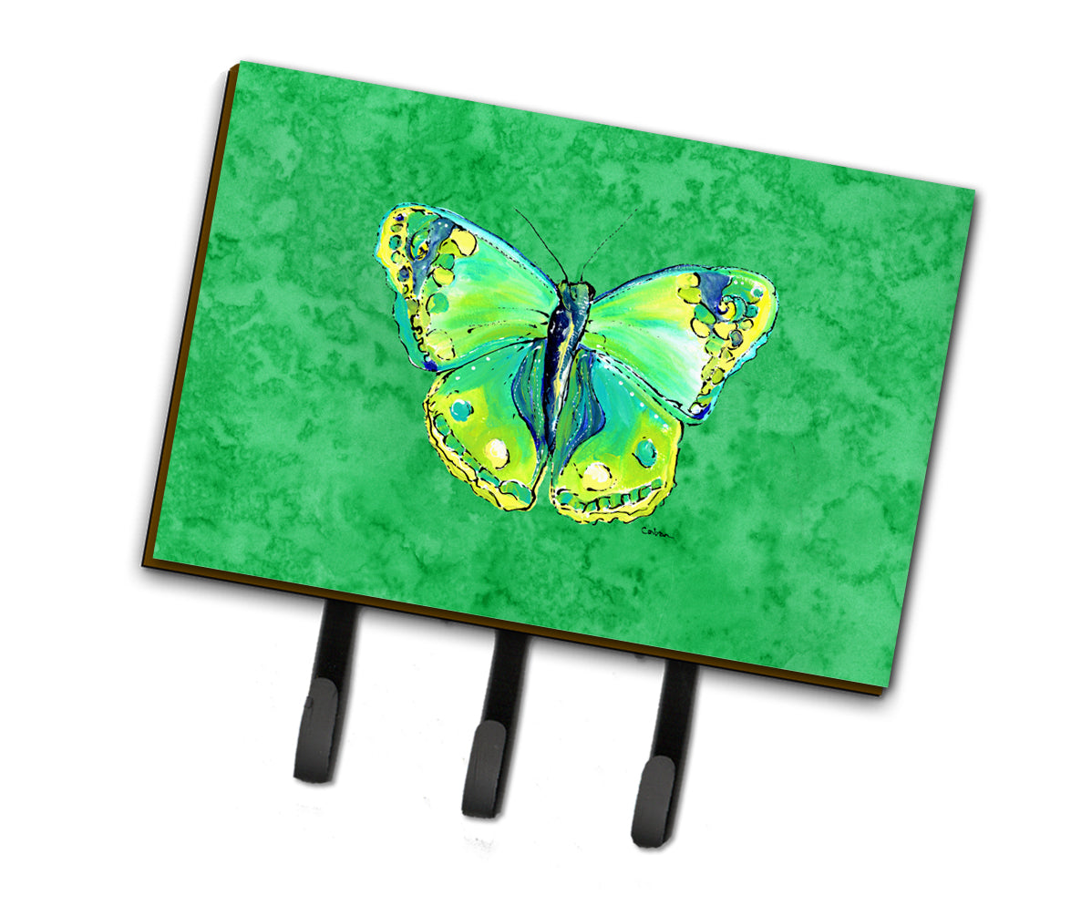 Butterfly Green on Green Leash or Key Holder