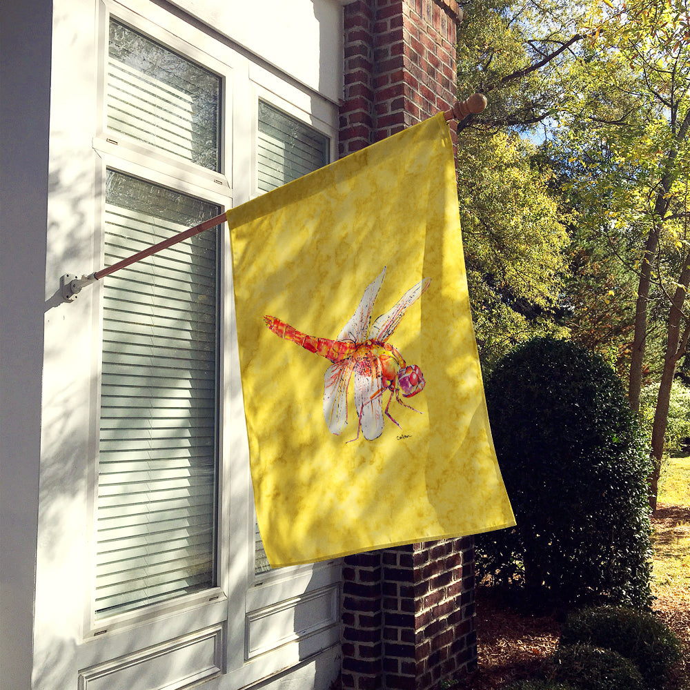Dragonfly on Yellow Flag Canvas House Size