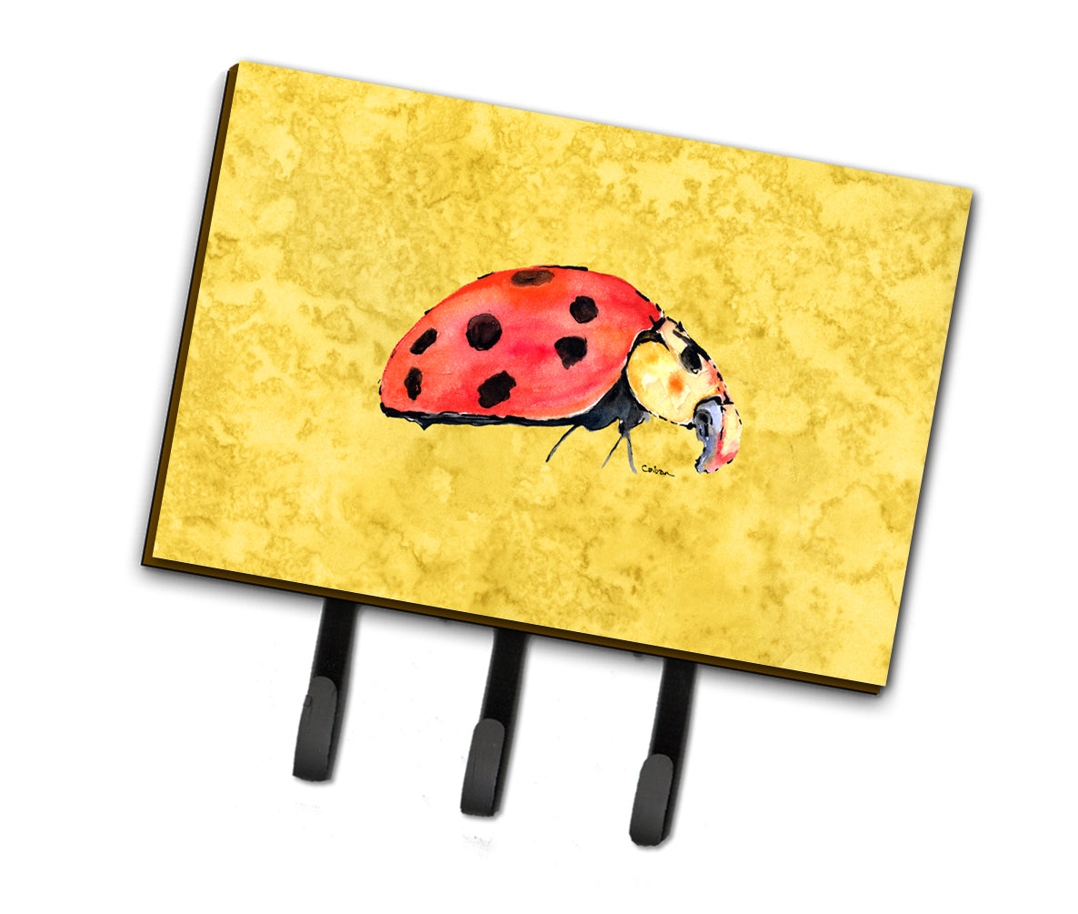 Lady Bug on Yellow Leash or Key Holder