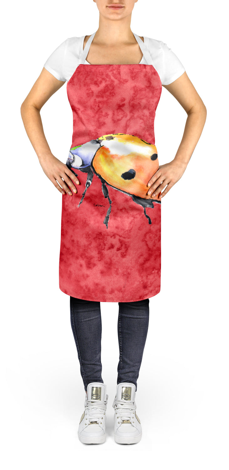 Lady Bug on Red Apron