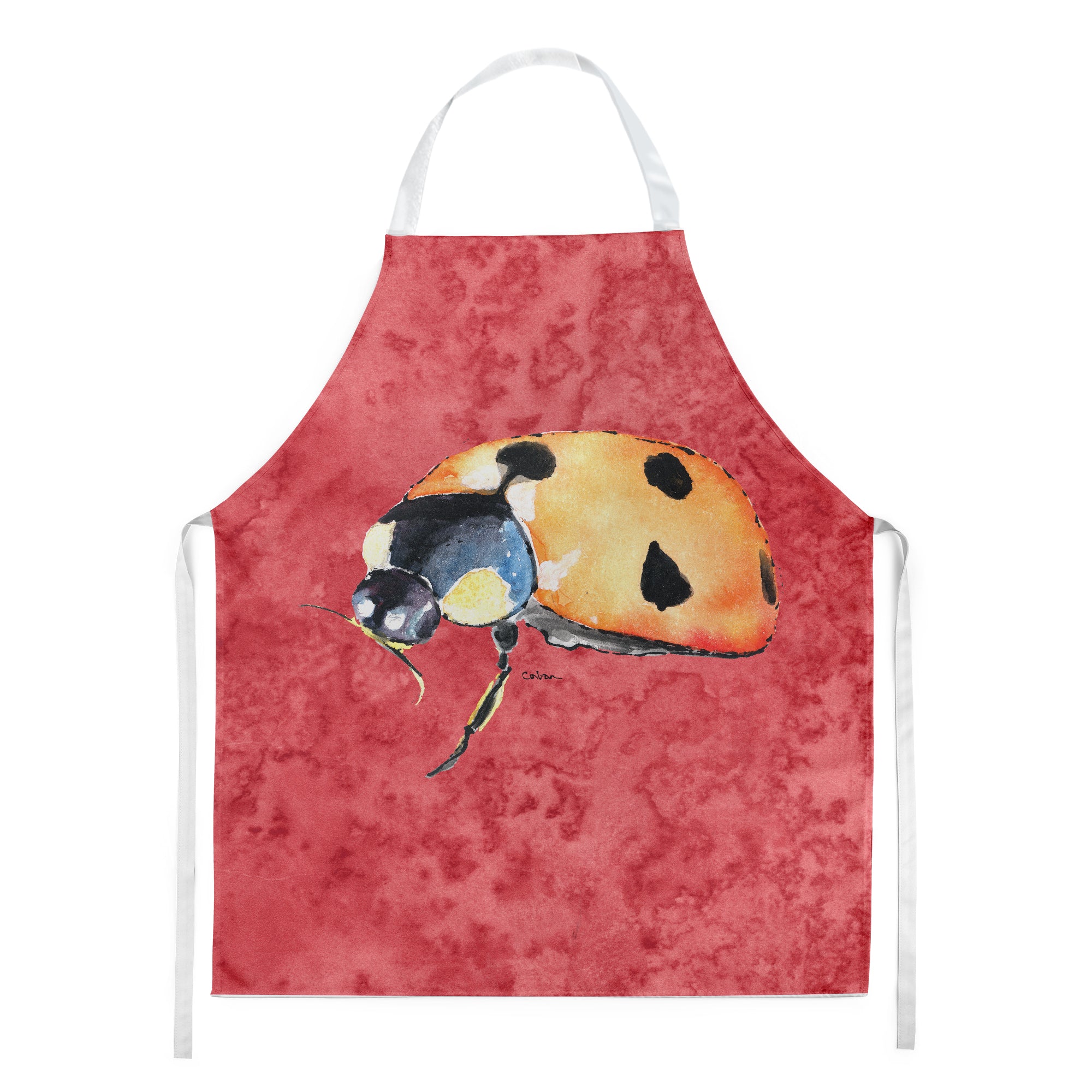 Lady Bug on Red Apron