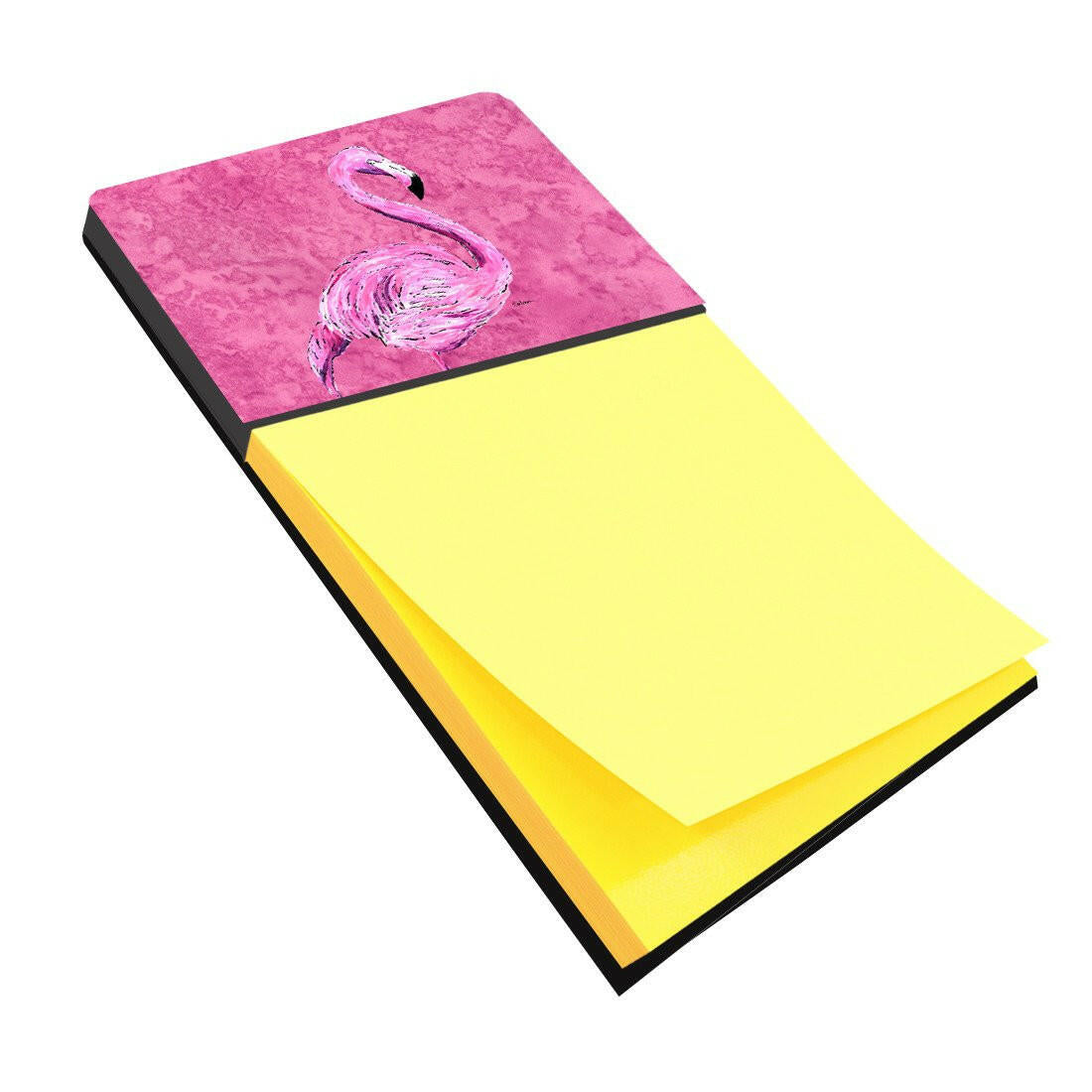 Flamingo on Pink Refiillable Sticky Note Holder or Postit Note Dispenser 8875SN by Caroline's Treasures