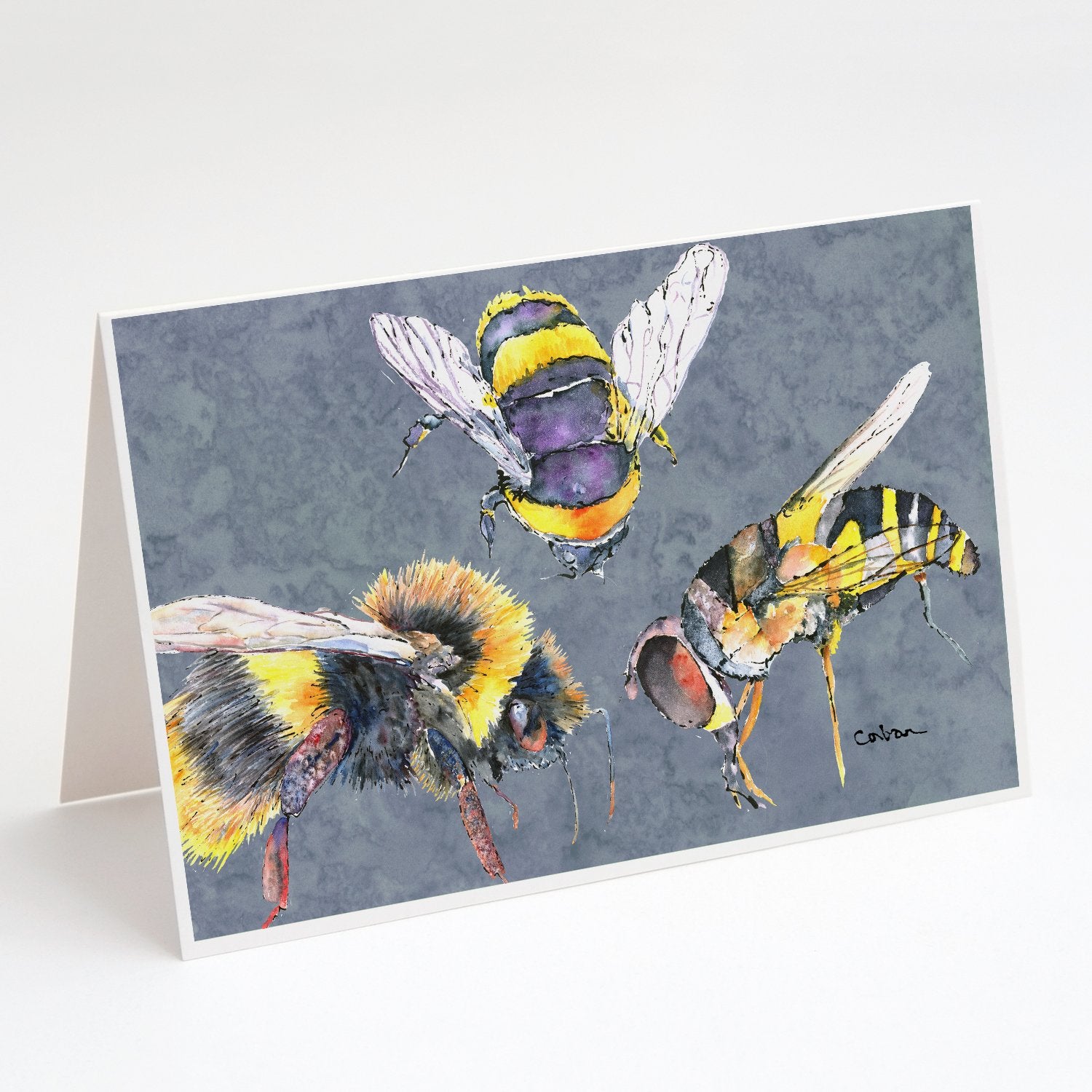 Buy this Bee Bees Times Three Greeting Cards and Envelopes Pack of 8