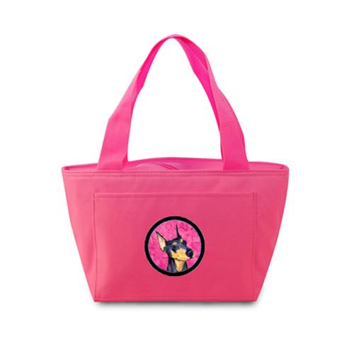 Pink Doberman  Lunch Bag or Doggie Bag SS4771-PK by Caroline's Treasures