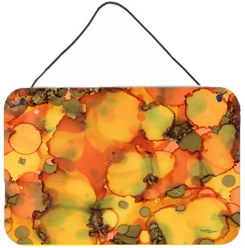 Abstract in Orange and Greens Wall or Door Hanging Prints 8976DS812 by Caroline's Treasures