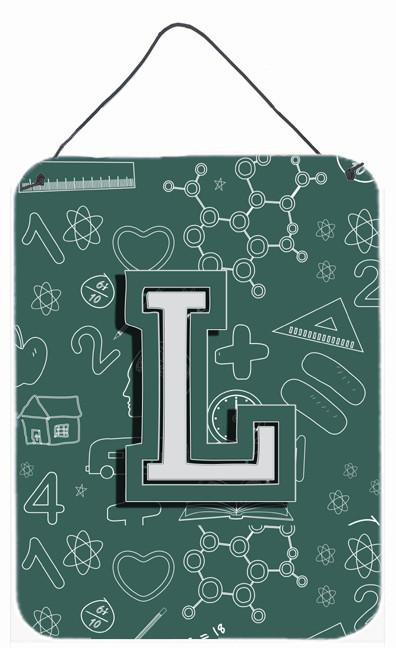 Letter L Back to School Initial Wall or Door Hanging Prints CJ2010-LDS1216 by Caroline's Treasures