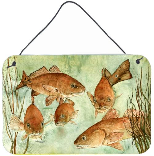Red Fish Swim Wall or Door Hanging Prints 8983DS812 by Caroline's Treasures