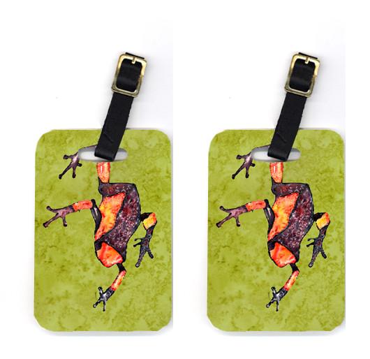 Pair of Frog Luggage Tags by Caroline's Treasures